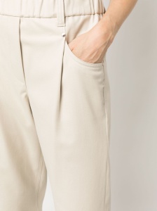 Brunello Cucinelli Elasticated straight-leg trousers - Img 2