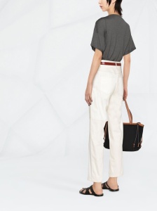 Brunello Cucinelli Round-neck short-sleeve T-shirt - Img 3