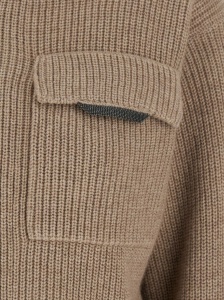 Brunello Cucinelli Zip-up ribbed cardigan - Img 3