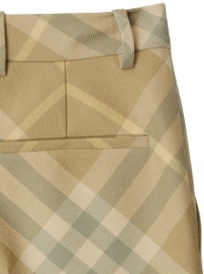 Burberry check-print tailored wool trousers - Img 3