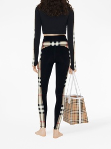 Burberry Stretch jersey cropped sweater with check trim - Img 2