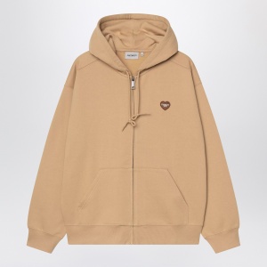 Carhartt WIP Hooded Heart II Hartt Sweat Jacket Dusty brown