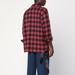 Destin Antique pink plaid wool shirt - Img 2