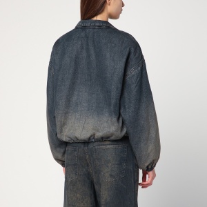 Diesel De-Flower jacket in medium blue with faded effect - Img 2