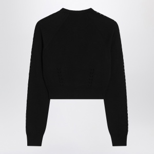Dolce & Gabbana Dolce&Gabbana Black cardigan with punched details - Img 2
