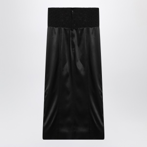 Dolce & Gabbana Dolce&Gabbana Black midi skirt with corset belt - Img 2