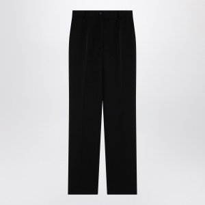 Dolce & Gabbana Dolce&Gabbana Black wool gabardine tuxedo trousers