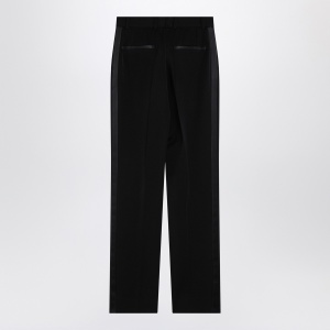 Dolce & Gabbana Dolce&Gabbana Black wool gabardine tuxedo trousers - Img 2