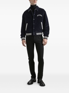 Dolce & Gabbana five pockets logo plaque Denim cotton jeans - Img 3