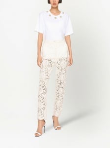 Dolce & Gabbana Floral lace trousers - Img 4