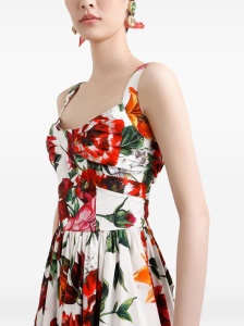 Dolce & Gabbana floral-print Midi Dress - Img 3