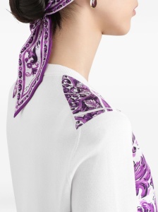 Dolce & Gabbana Maiolica print silk cardigan - Img 2