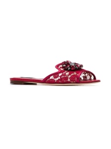 Dolce & Gabbana Rainbow Lace brooch-detail sandals - Img 2
