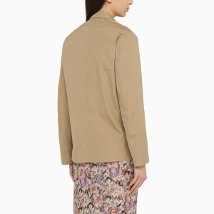 Dries Van Noten Beige double-breasted cotton jacket - Img 2