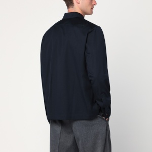 Dries Van Noten Navy blue cotton and wool shirt - Img 2
