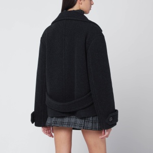 Durazzi Milano Dark grey mélange wool coat - Img 2