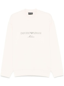 Emporio Armani Double jersey sweatshirt with ASV logo embroidery