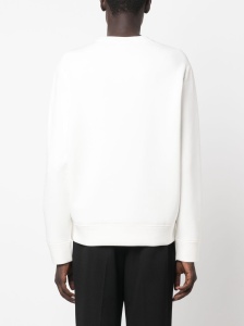 Emporio Armani Double-jersey sweatshirt with embossed embroidered EA logo - Img 2