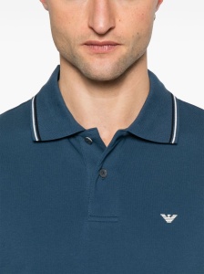 Emporio Armani embroidered logo polo shirt - Img 3