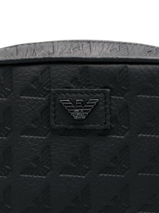 Emporio Armani Exclusive embossed-logo messenger bag - Img 2