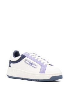 EMPORIO ARMANI EXCLUSIVE Emporio Armani Leather sneakers with suede details and eagle plate - Img 2