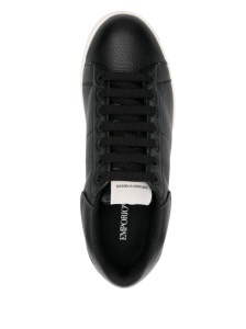 EMPORIO ARMANI EXCLUSIVE Emporio Armani Tumbled leather sneakers - Img 3