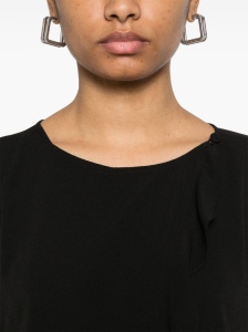 Emporio Armani fluid ruffled shirt jacket - Img 2