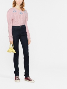 Emporio Armani high-waisted slim-cut Trousers - Img 2