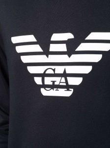 Emporio Armani Modal blend sweatshirt with logo print - Img 4