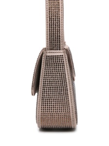 Emporio Armani Satin shoulder bag with rhinestones - Img 3