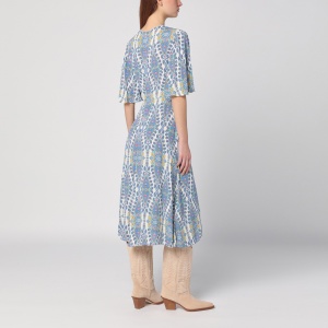 ETRO Flared midi dress with multi-coloured print - Img 2