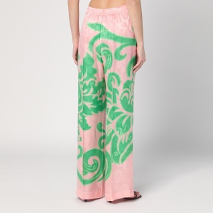 ETRO Wide printed trousers in silk blend - Img 2