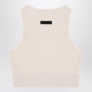 Fear of God Essentials Sporty white honeycomb tank top - Img 2