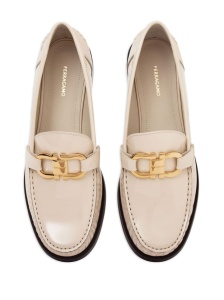 Ferragamo Gancini leather loafers - Img 3