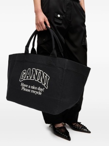 Ganni Organic cotton XXL tote bag - Img 3