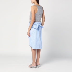 Giuseppe di Morabito Shirt dress in light blue with rhinestones - Img 2