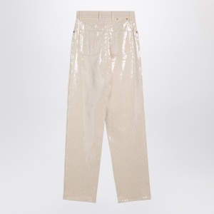 Golden Goose Trousers with transparent sequins écru - Img 2