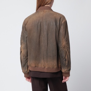 Golden Goose Vintage-effect brown bomber - Img 2