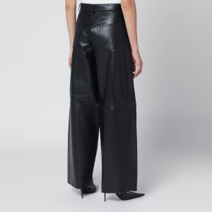 HAIKURE Wide black leather pants - Img 2