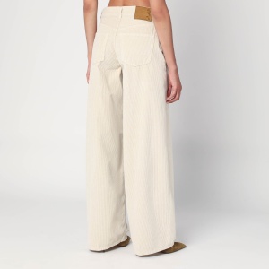 HAIKURE Wide ecru corduroy trousers - Img 2