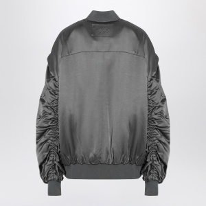 HALFBOY Grey zipped over bomber jacket - Img 2