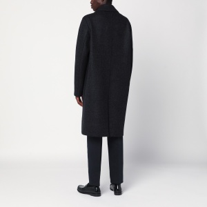 Harris Wharf London Anthracite grey double-breasted wool coat - Img 2
