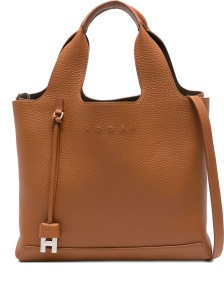 Hogan Pre Embossed-logo leather tote bag