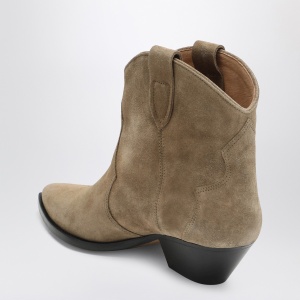 ISABEL MARANT Beige suede cowboy ankle boots Dewina - Img 2