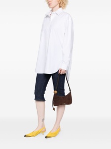 JACQUEMUS Le Bisou Perle crocodile-effect suede shoulder bag - Img 4