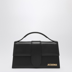 JACQUEMUS Le Grand Bambino bag in black leather