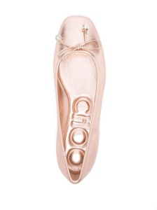 Jimmy Choo Elme metallic ballerina shoes - Img 4