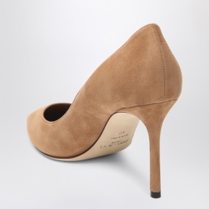 Jimmy Choo Romy 85 pumps in toffee colour suede - Img 2