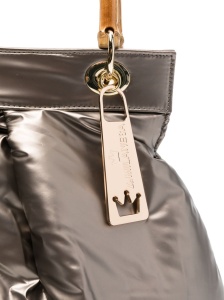 La Milanesa Bamboo-handle quilted tote bag - Img 2