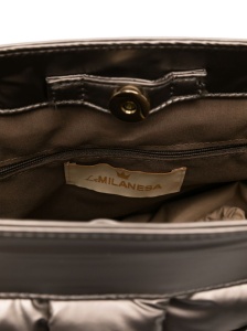 La Milanesa Bamboo-handle quilted tote bag - Img 3